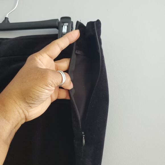 Talbots Woman Straight Classic Side Zip Velvet Pants Size 14W - Picture 5 of 10